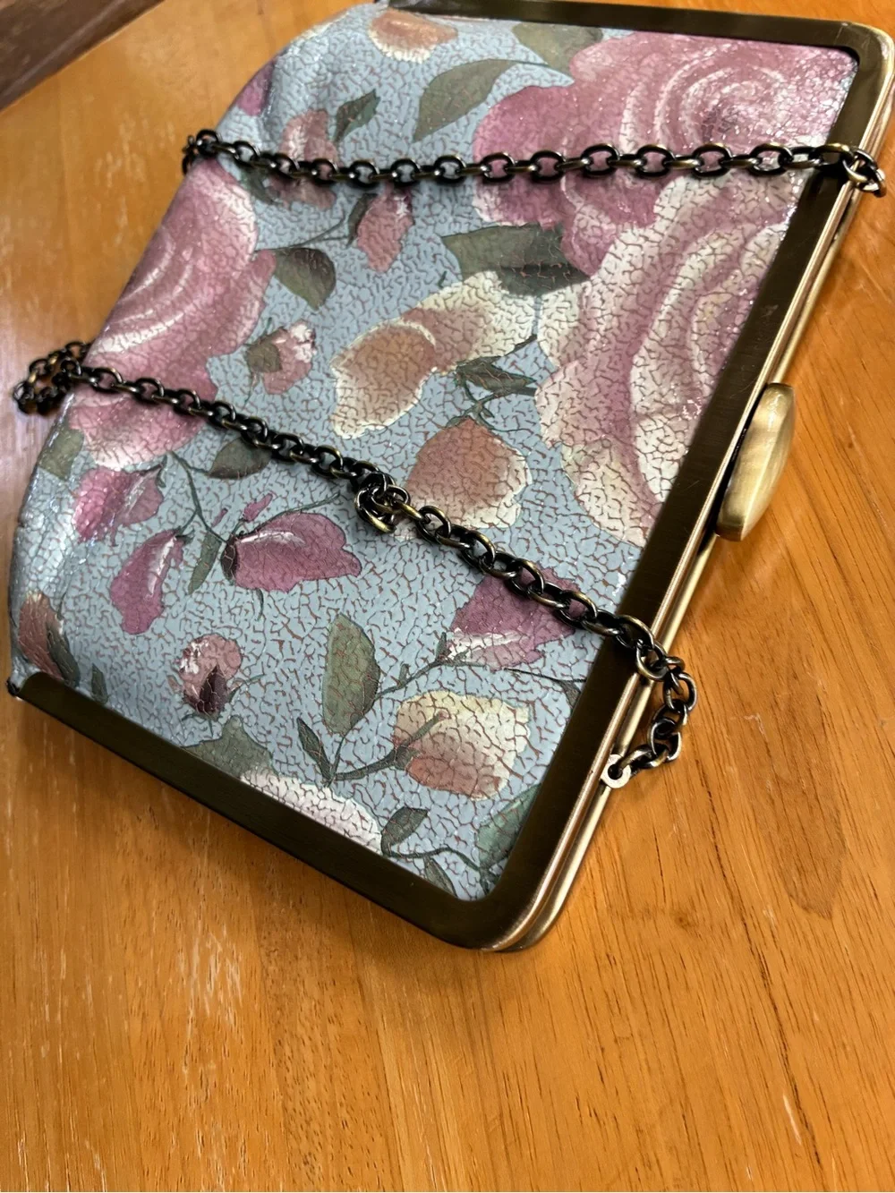 Patricia Nash Crackled Rose Garden Chain-Handle Clutch - Picture 15 of 16